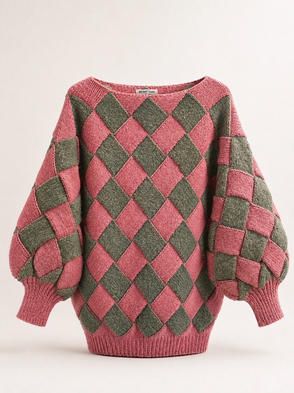 YARN POINT CRAFTS Hand Knit Cottagecore Puff Sleeve Sweater